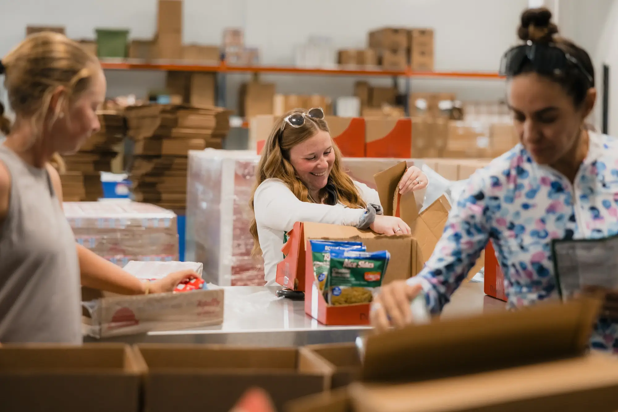 Group of women volunteering