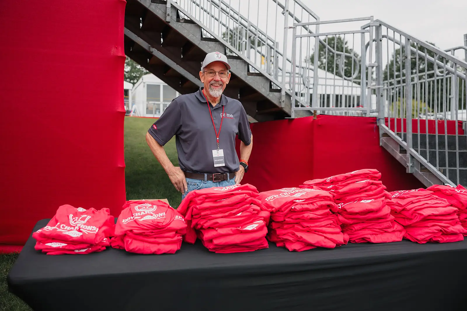 Man with red shirts