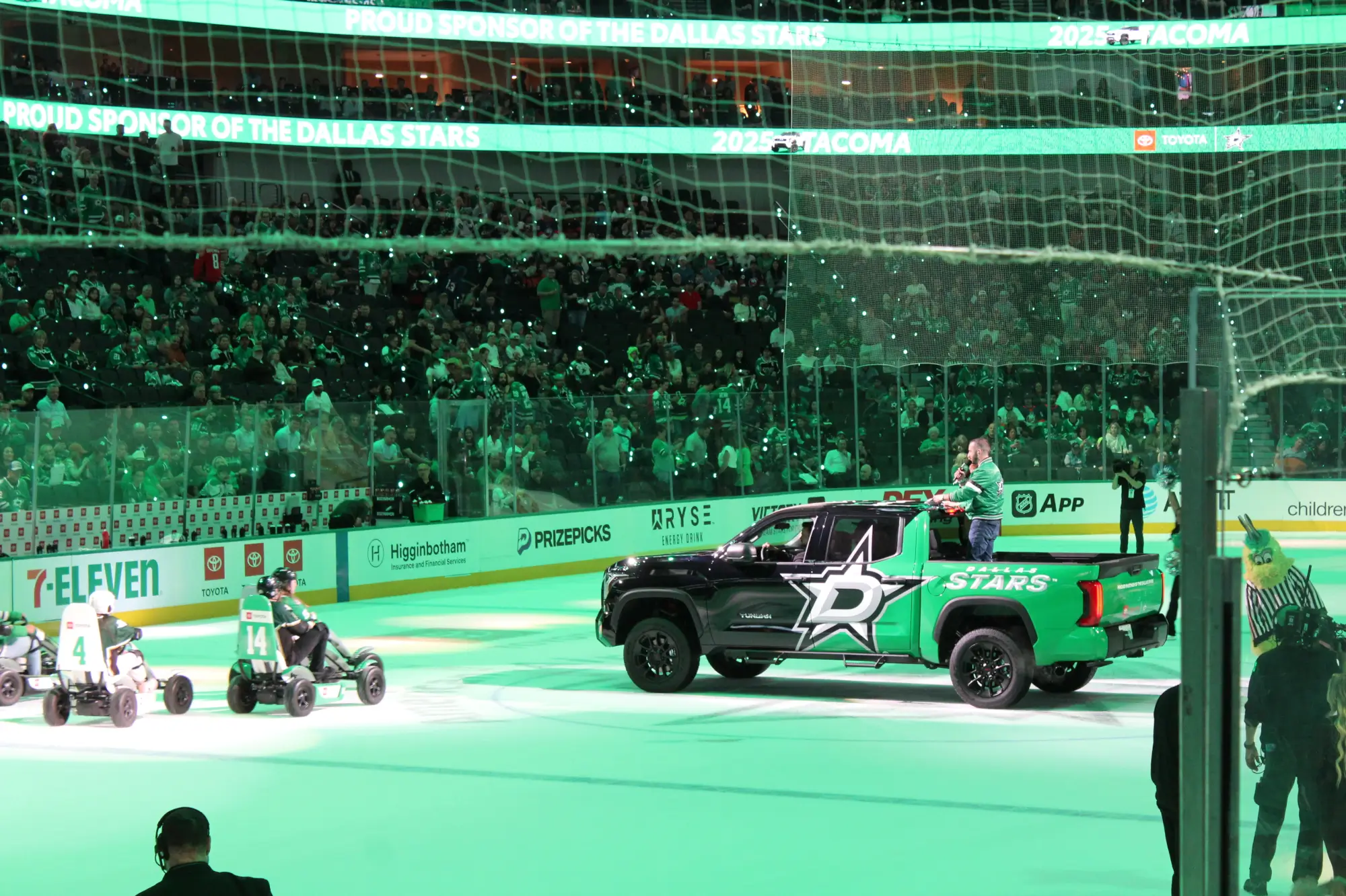 Green and Black Dallas Stars Truck