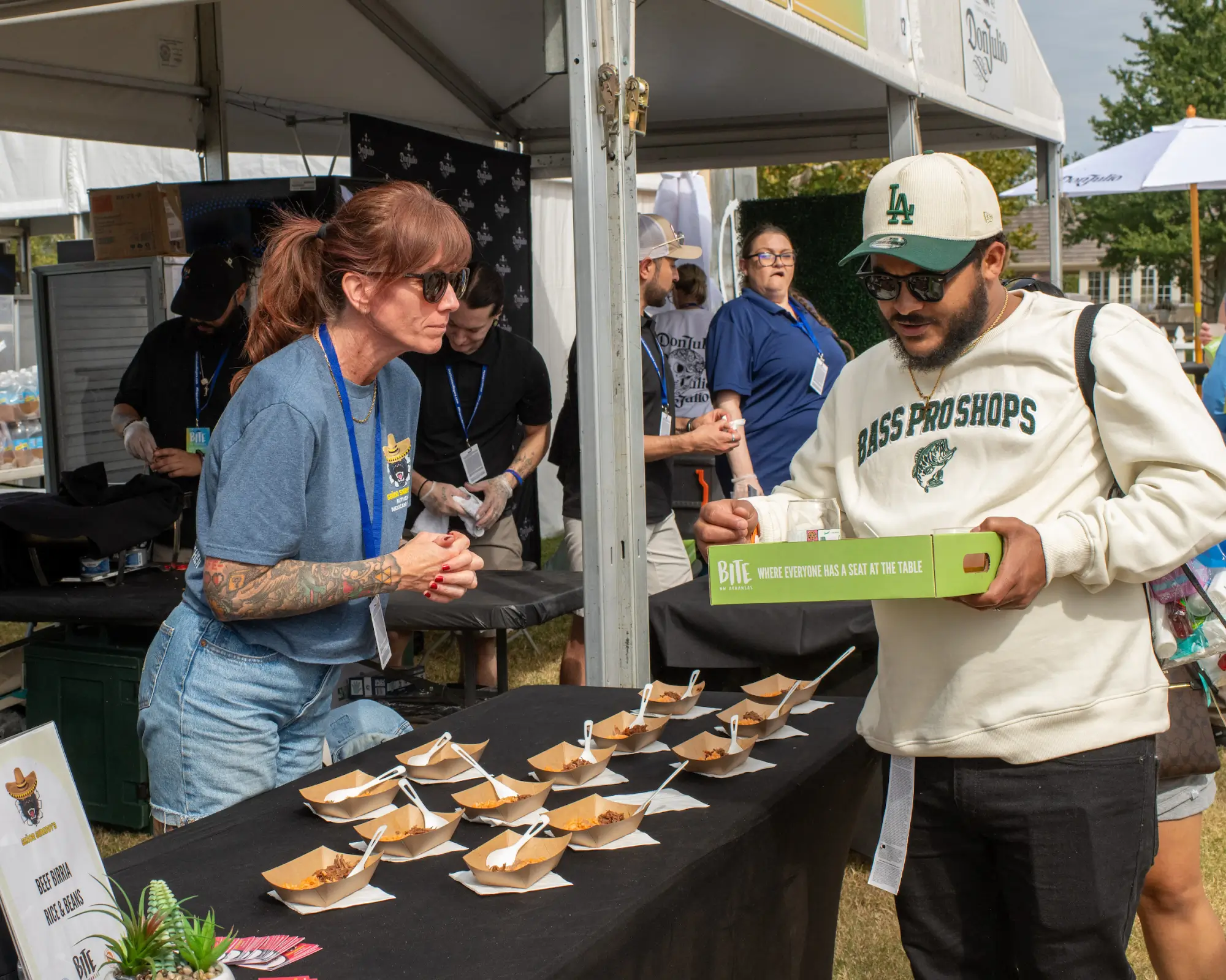 Bite Festival vender tent